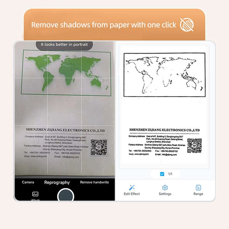 A4LE Portable Bluetooth HD Thermal Printer for Home Office Study(US Plug)