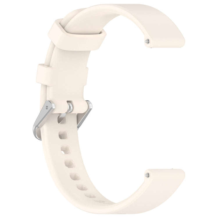For Garmin Lily 2 14mm Silver Buckle Silicone Watch Band Wristband(Starlight)