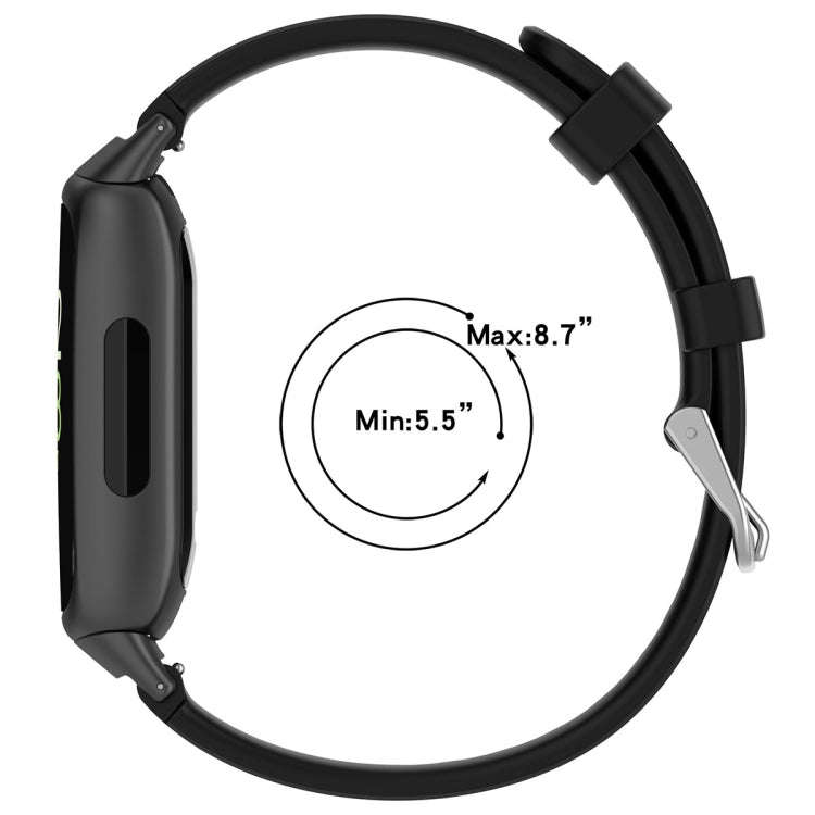12mm Universal Solid Color Silver Buckle Silicone Watch Band(Midnight  Blue)
