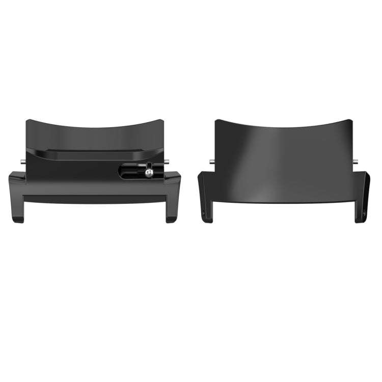 For OPPO Watch X / X2 / OnePlus Watch 2 / 2R 1 Pair 22mm Watch Band Stainless Steel Connector(Black)