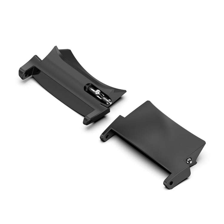 For OPPO Watch X / X2 / OnePlus Watch 2 / 2R 1 Pair 22mm Watch Band Stainless Steel Connector(Black)
