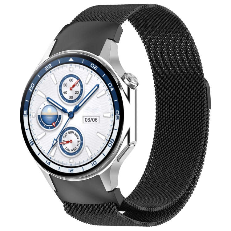 For OPPO Watch X2 / OnePlus Watch 3 Milan Magnetic Steel Mesh Watch Band(Black)