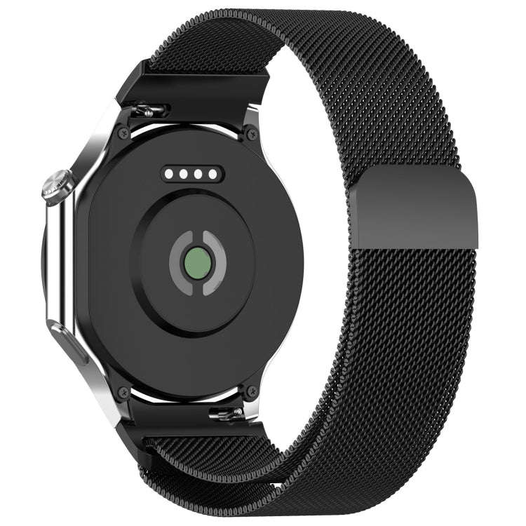 For OPPO Watch X2 / OnePlus Watch 3 Milan Magnetic Steel Mesh Watch Band(Black)