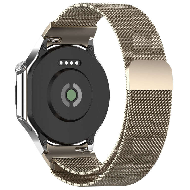 For OPPO Watch X2 / OnePlus Watch 3 Milan Magnetic Steel Mesh Watch Band(Starlight)