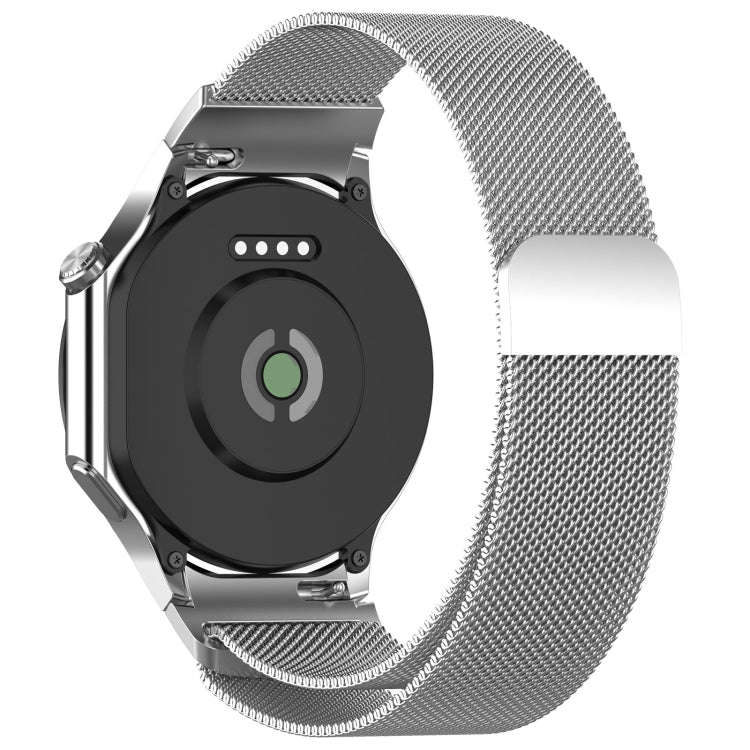 For OPPO Watch X2 / OnePlus Watch 3 Milan Magnetic Steel Mesh Watch Band(Silver)