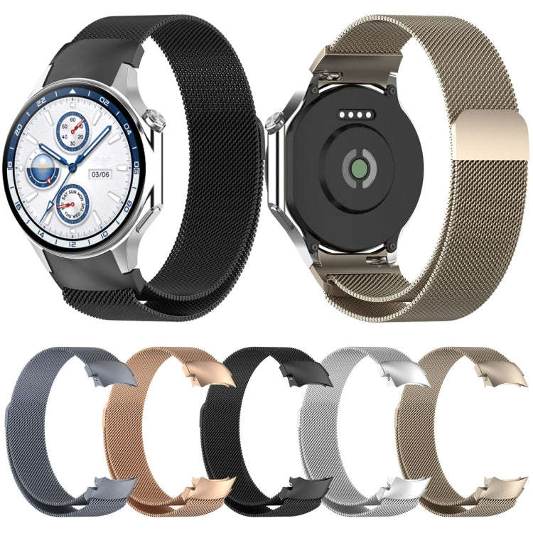 For OPPO Watch X2 / OnePlus Watch 3 Milan Magnetic Steel Mesh Watch Band(Space Grey)