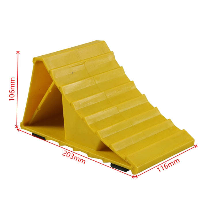 Portable Car Tire Anti-slip Block(Yellow)