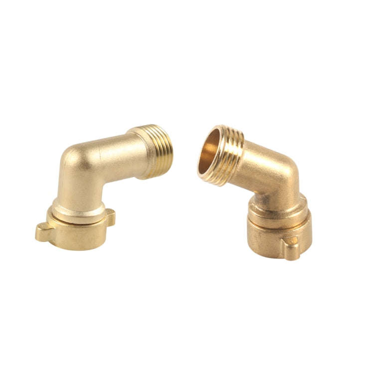 2pcs / Set RV Water Inlet Check 45/90 Degree 3/4 Connector Adapter(Yellow)