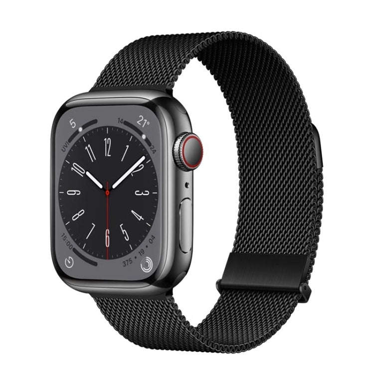For Apple Watch Series 6 44mm ZGA Milanese Magnetic Metal Watch Band(Black)