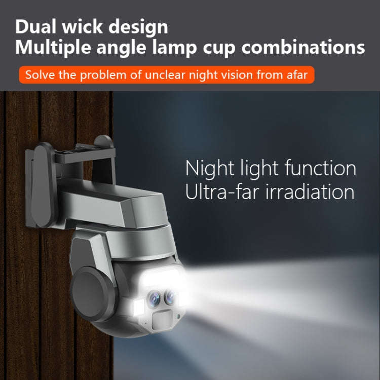 Q820 6MP 10X Binocular Zoom Dual Light Source Outdoor IP67 Waterproof WiFi Camera(EU Plug)