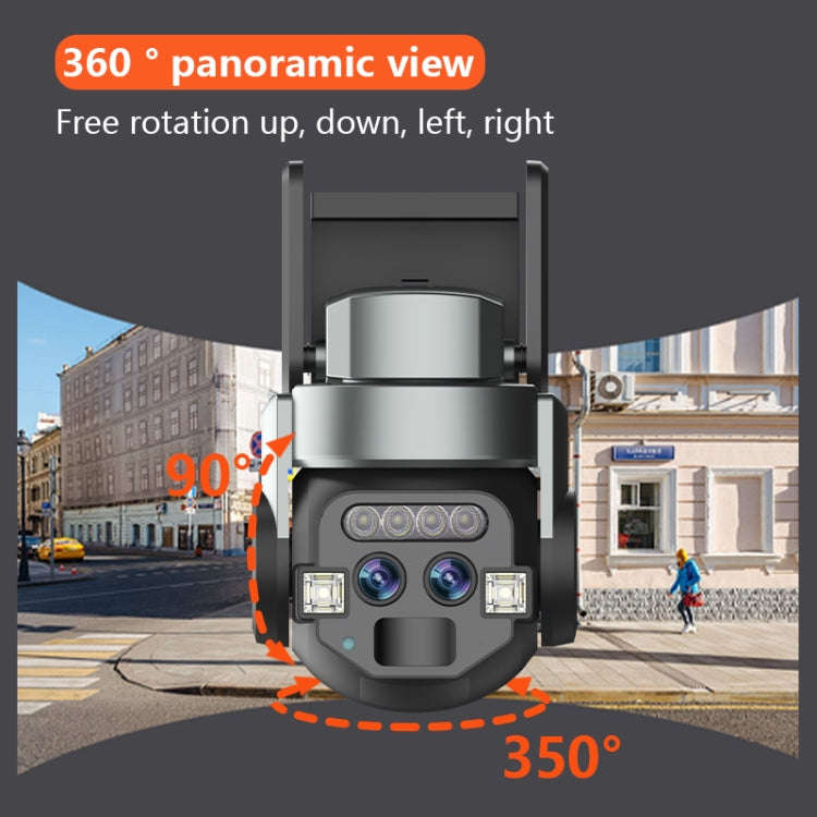 Q820 6MP 10X Binocular Zoom Dual Light Source Outdoor IP67 Waterproof WiFi Camera(EU Plug)