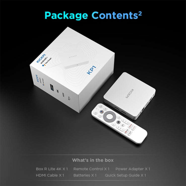 Kickpi KP1 Dual Band WiFi 4K HD Android TV Box, RAM:2GB+32GB(EU Plug)