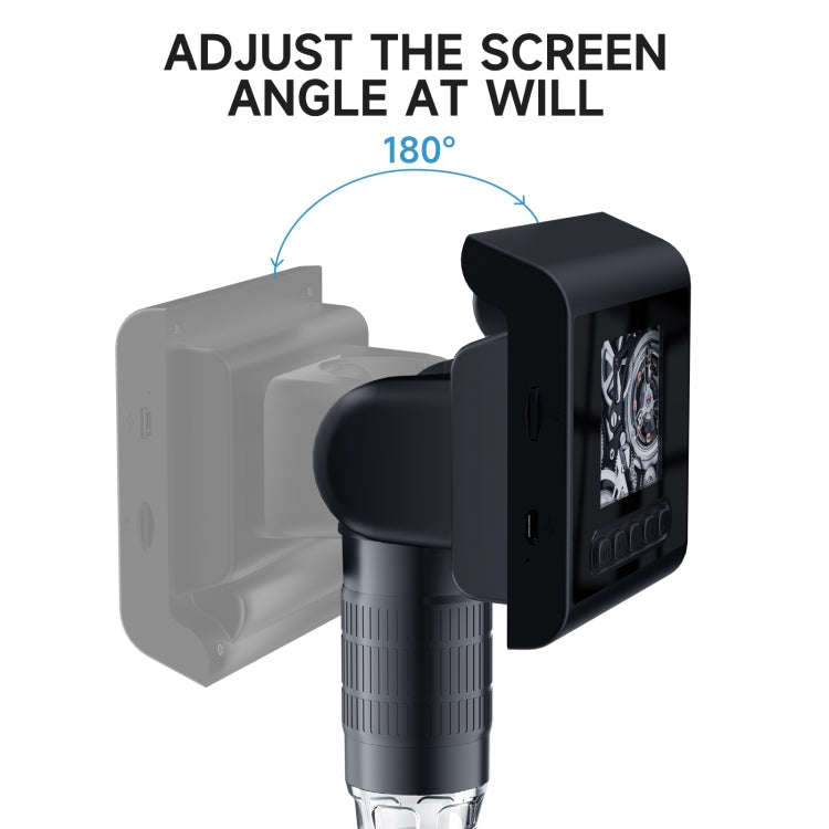 P190 1000X Desktop HD Digital Microscope with 2.4 inch Screen