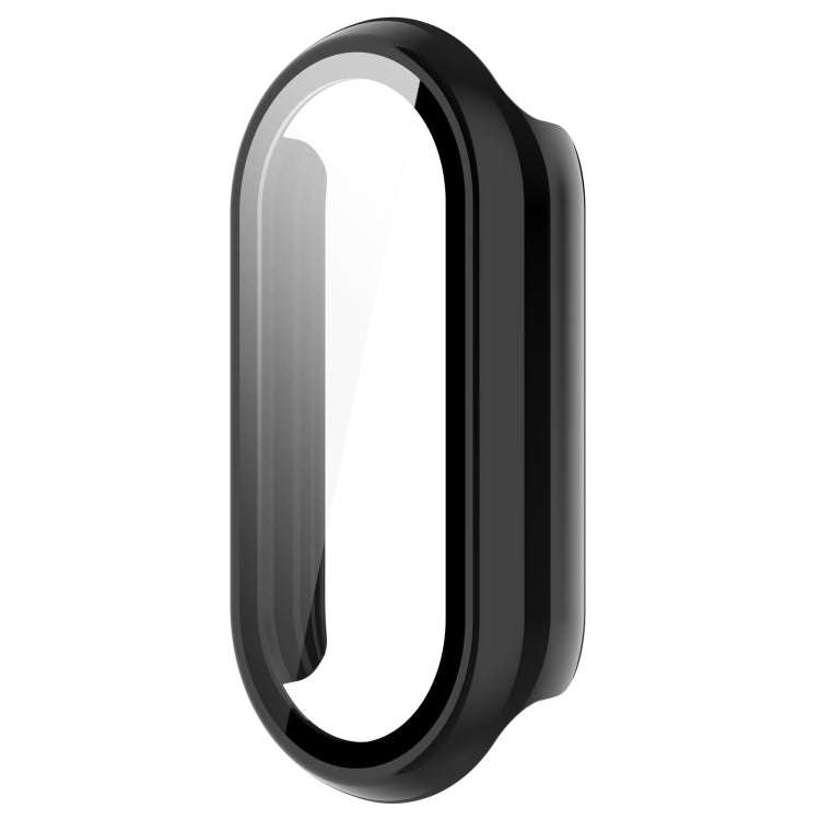 For Xiaomi Mi Band 8 PC + Tempered Film Integrated Protective Watch Case(Black)
