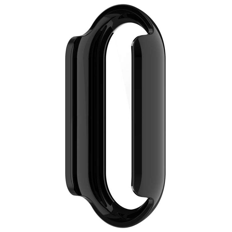 For Xiaomi Mi Band 8 PC + Tempered Film Integrated Protective Watch Case(Black)