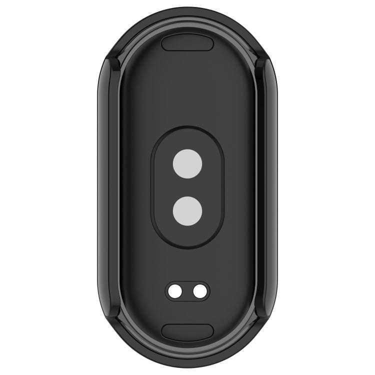 For Xiaomi Mi Band 8 PC + Tempered Film Integrated Protective Watch Case(Black)