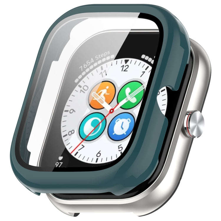 For Honor Choice Haylou Watch PC + Tempered Film Integrated Protective Watch Case(Pine Green)