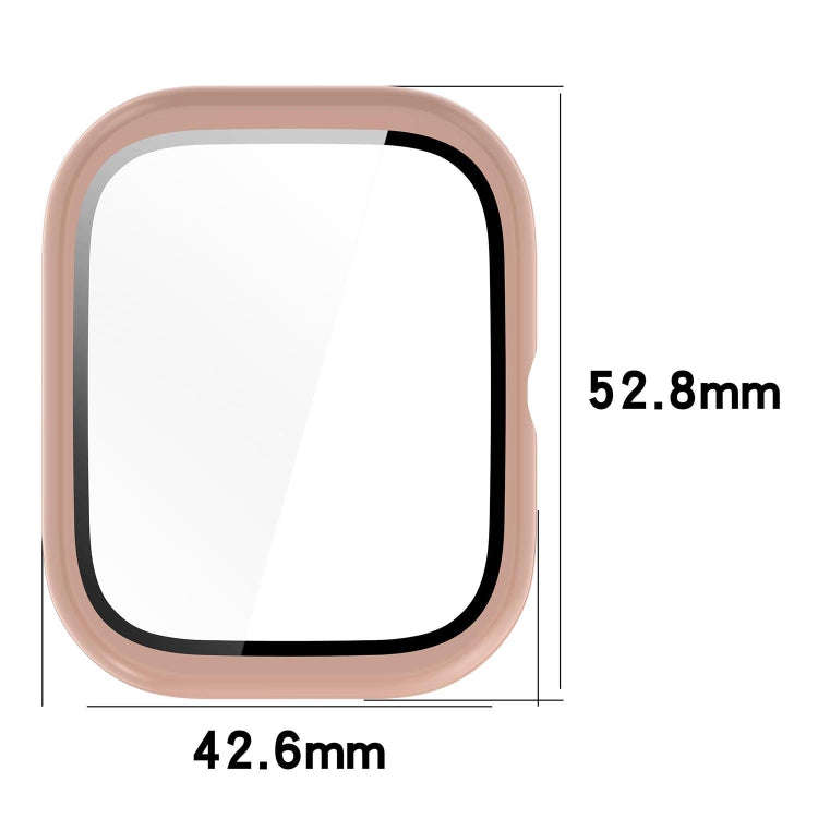 For Honor Choice Haylou Watch PC + Tempered Film Integrated Protective Watch Case(Pink)