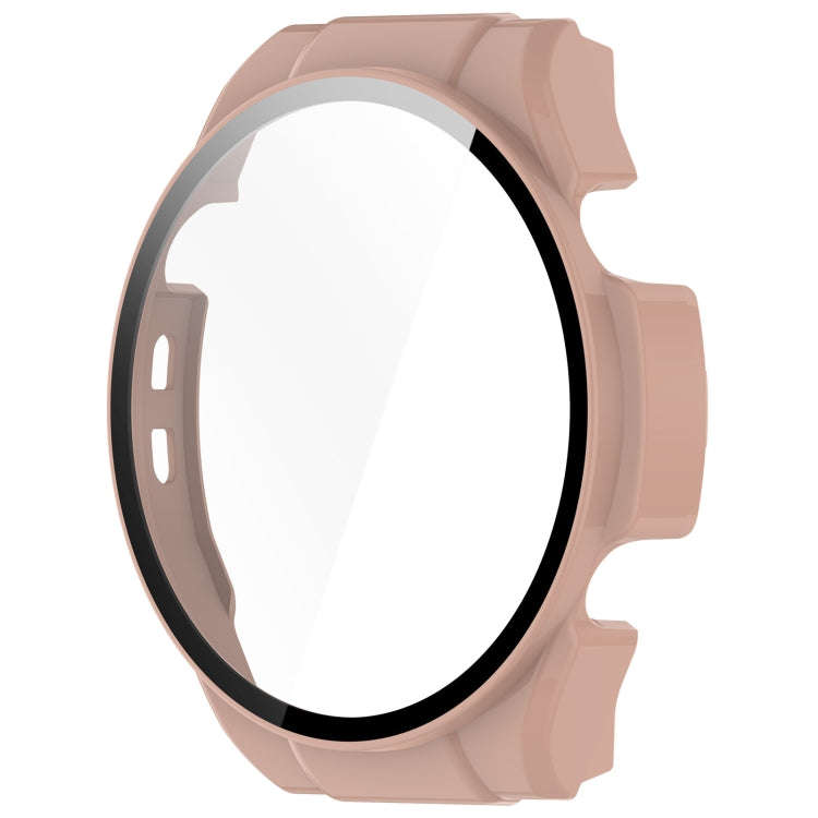 For Xiaomi Haylou Watch R8 PC + Tempered Film Integrated Watch Protective Case(Pink)