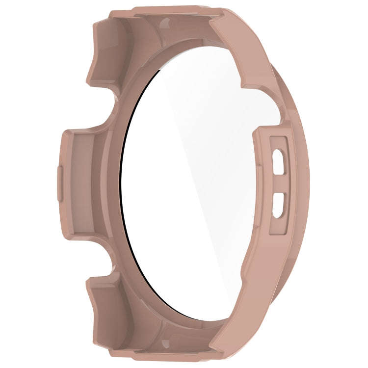 For Xiaomi Haylou Watch R8 PC + Tempered Film Integrated Watch Protective Case(Pink)