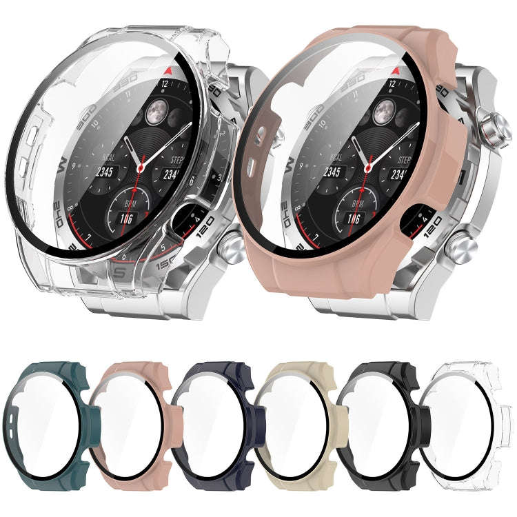 For Xiaomi Haylou Watch R8 PC + Tempered Film Integrated Watch Protective Case(Pine Green)