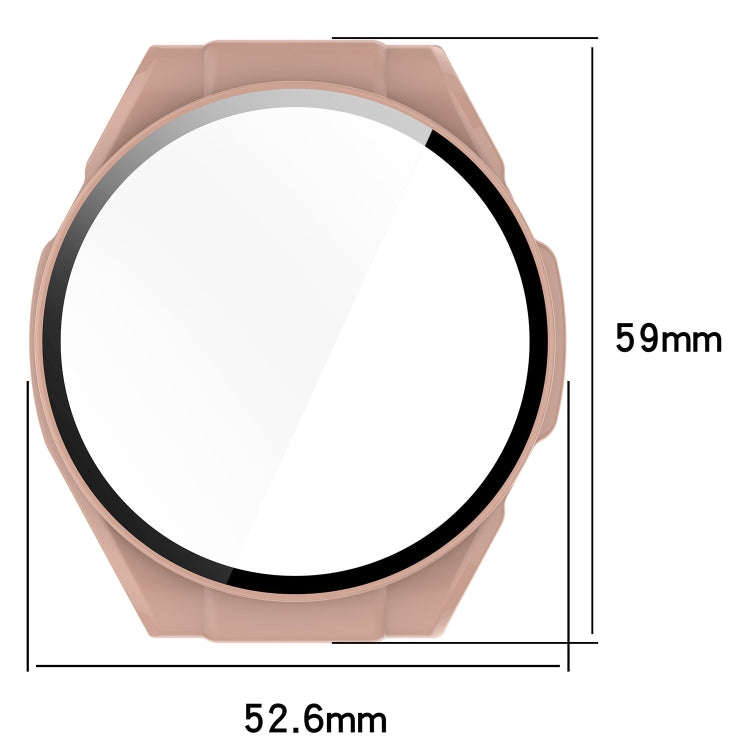 For Xiaomi Haylou Watch R8 PC + Tempered Film Integrated Watch Protective Case(Black)