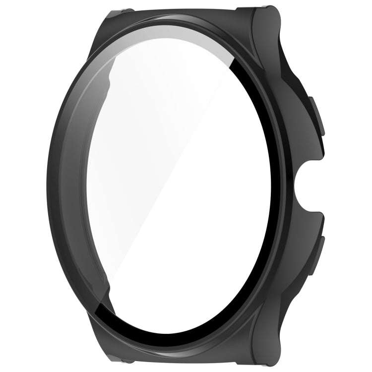 For Xiaomi Haylou Solar Lite R001 PC + Tempered Film Integrated Watch Protective Case(Black)