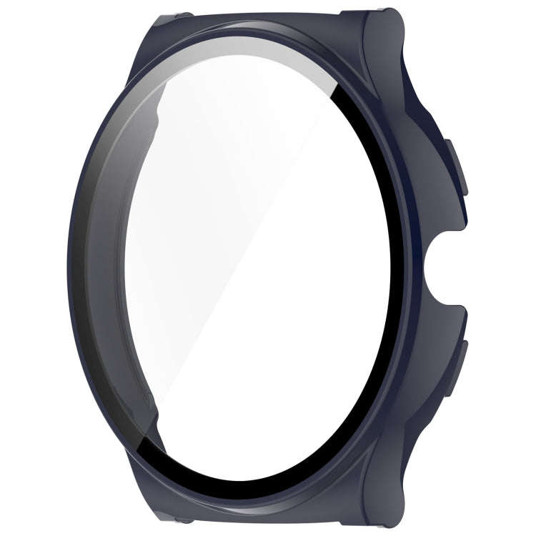 For Xiaomi Haylou Solar Lite R001 PC + Tempered Film Integrated Watch Protective Case(Ink Blue)