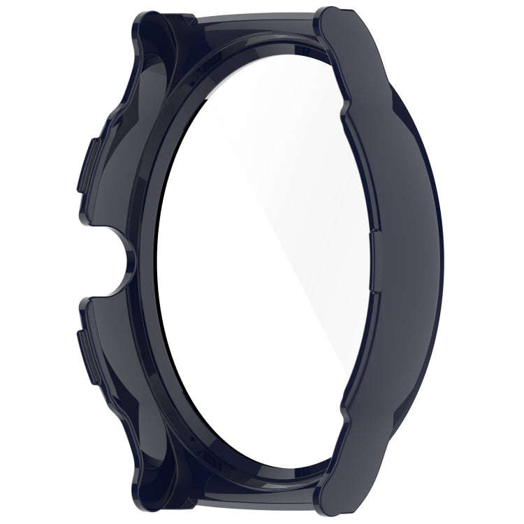 For Xiaomi Haylou Solar Lite R001 PC + Tempered Film Integrated Watch Protective Case(Ink Blue)