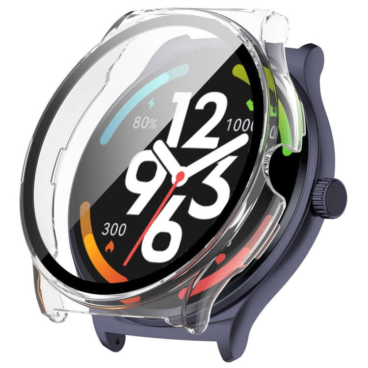 For Xiaomi Haylou Solar Lite R001 PC + Tempered Film Integrated Watch Protective Case(Transparent...