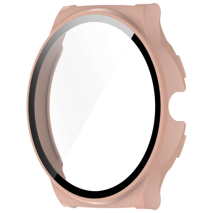 For Xiaomi Haylou Solar Lite R001 PC + Tempered Film Integrated Watch Protective Case(Pink)