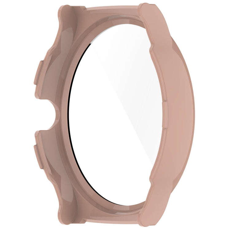 For Xiaomi Haylou Solar Lite R001 PC + Tempered Film Integrated Watch Protective Case(Pink)