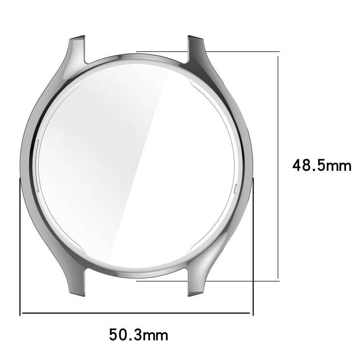 For Xiaomi Watch 2 Full Coverage TPU Electroplated Watch Protective Case(Transparent)