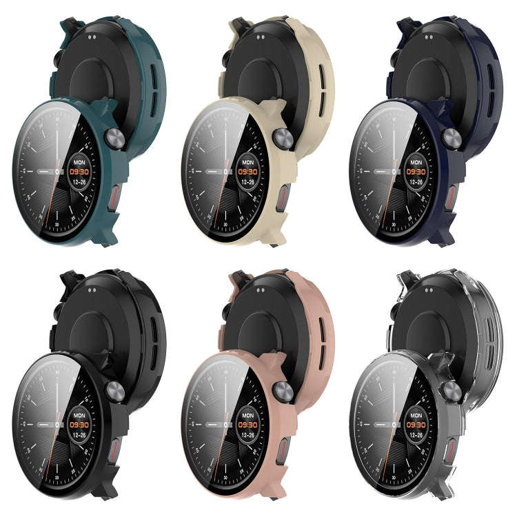 For Xiaomi Mibro Watch Lite 2 PC + Tempered Film Integrated Watch Protective Case(Pine Green)