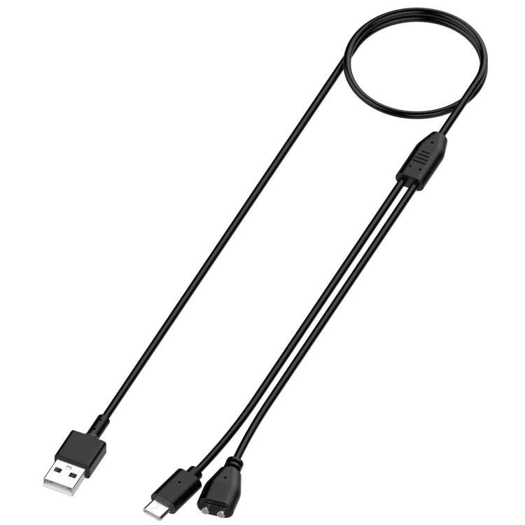 For Delupe / Yawpet Dog Pet Training Device Magnetic Charging Cable, Length: 1m(Black)