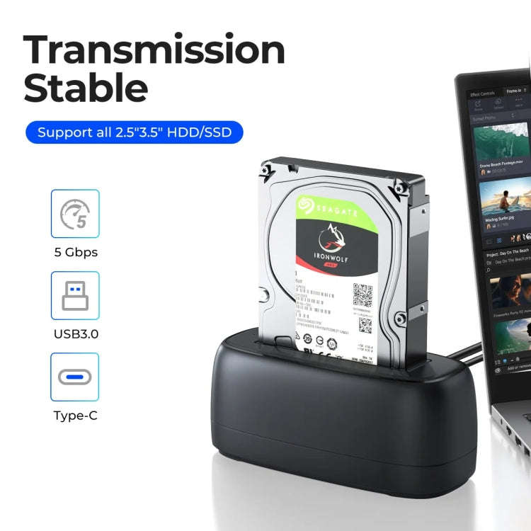 ORICO DD18C3 Single Bay 2.5 & 3.5 inch SATA Drive Docking Station, Plug Type:US Plug
