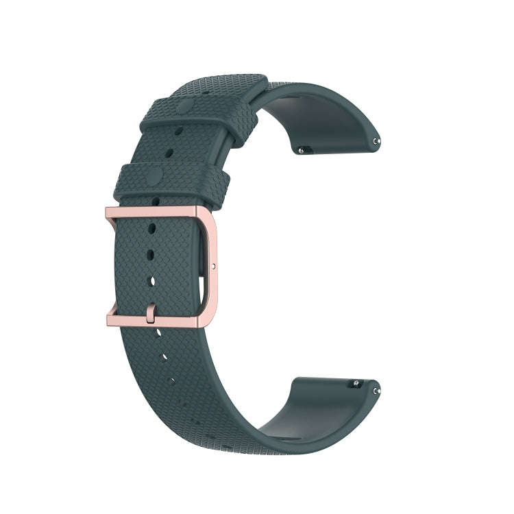 For Polar Ignite 20mm Dot Texture Watch Band(Olive Green)