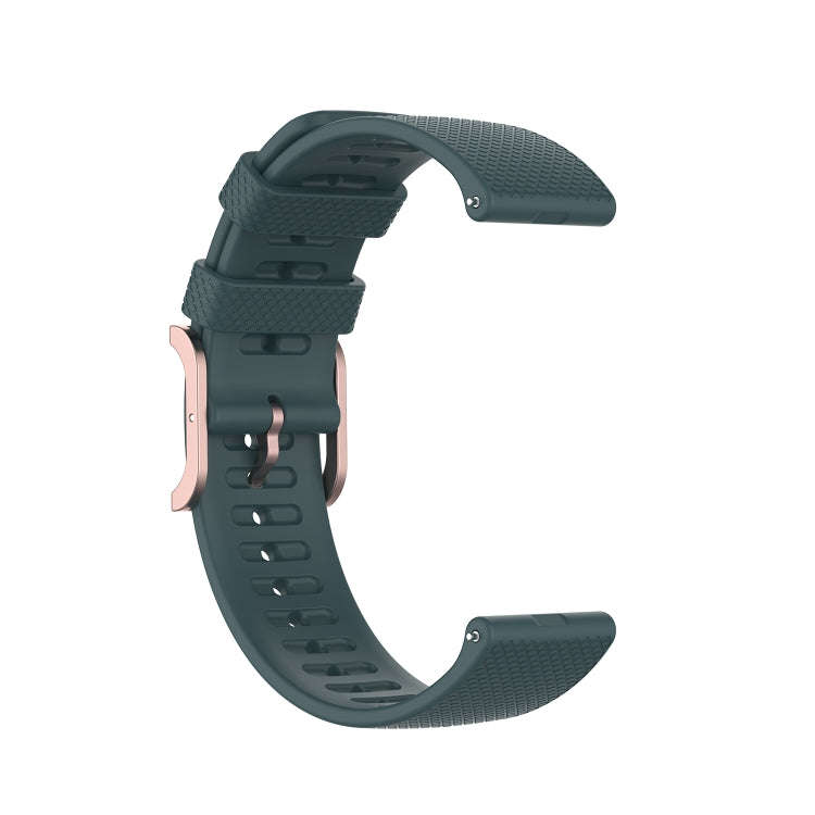 For Polar Ignite 20mm Dot Texture Watch Band(Olive Green)