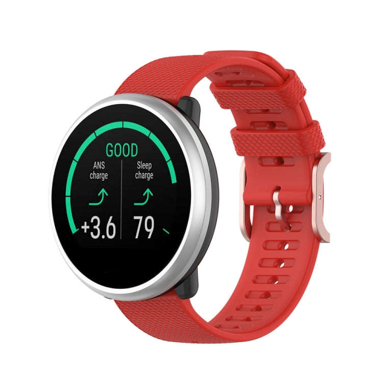 For Polar Ignite 20mm Dot Texture Watch Band(Red)