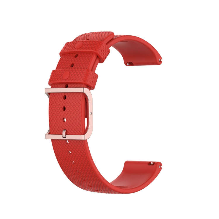 For Polar Ignite 20mm Dot Texture Watch Band(Red)