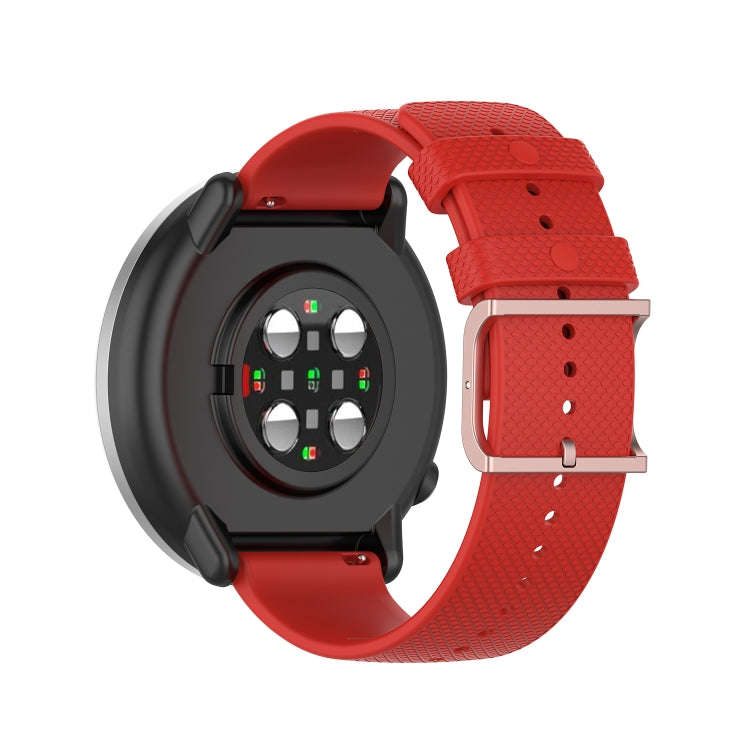 For Polar Ignite 20mm Dot Texture Watch Band(Red)