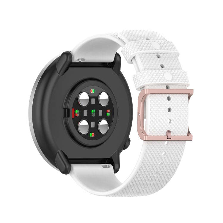 For Polar Ignite 20mm Dot Texture Watch Band(White)