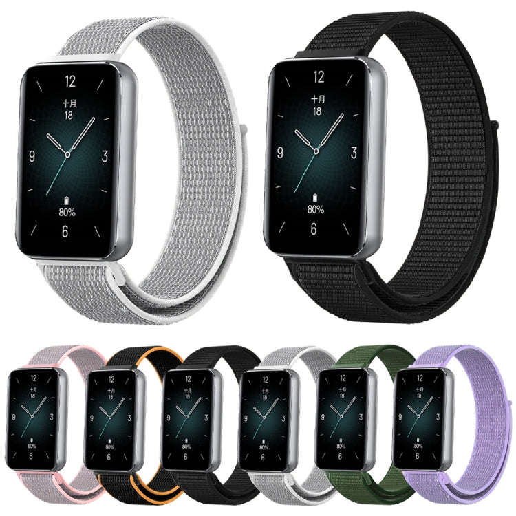 For Honor Band 9 Woven Nylon Loop Watch Band(Purple)