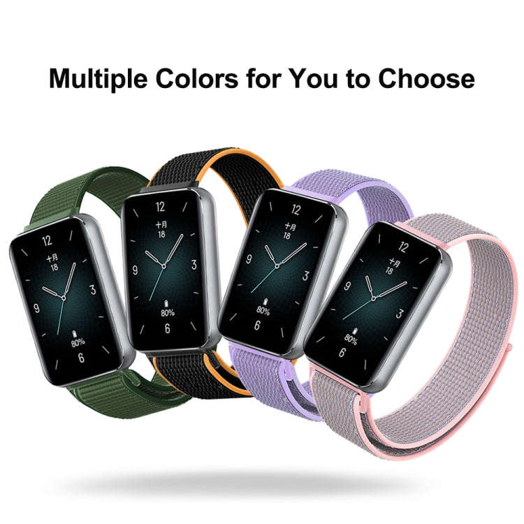 For Honor Band 9 Woven Nylon Loop Watch Band(Purple)