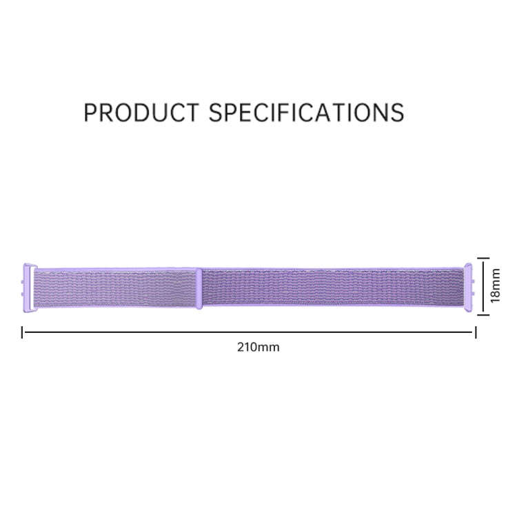 For Honor Band 9 Woven Nylon Loop Watch Band(Black Orange)
