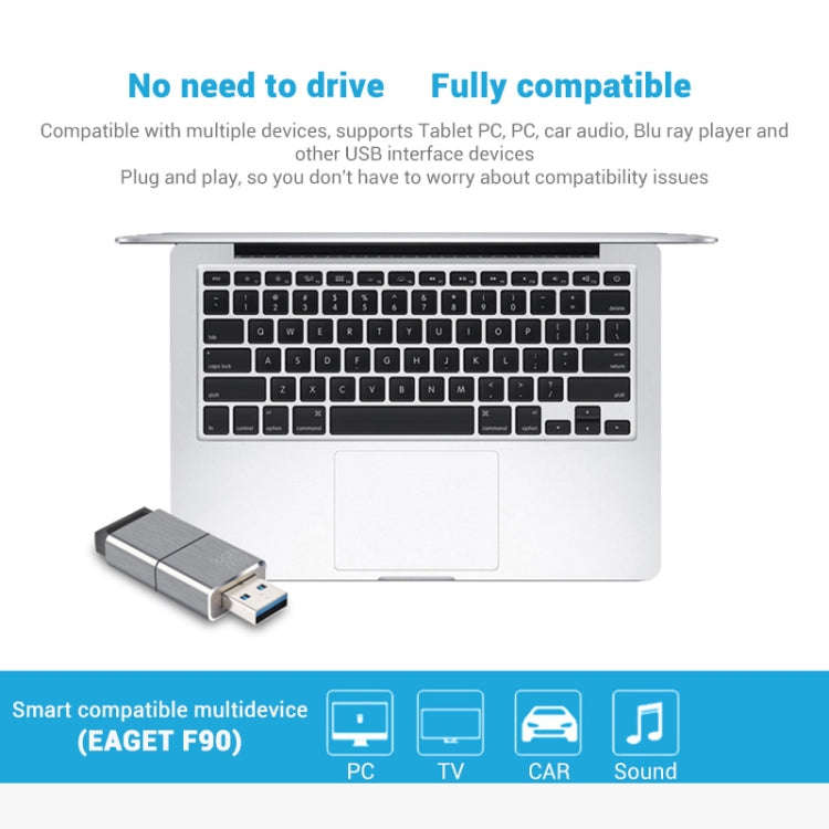 EAGET F90 256G USB 3.0 Interface Metal Flash U Disk
