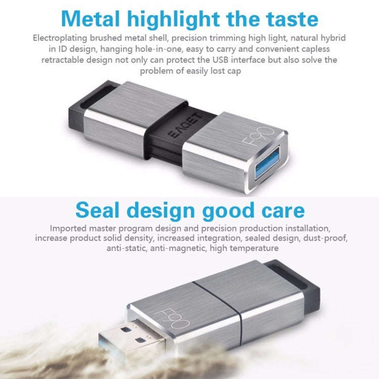 EAGET F90 256G USB 3.0 Interface Metal Flash U Disk