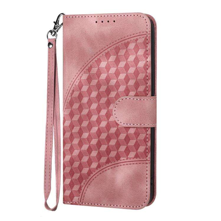 For ZTE Blade A35e 4G YX0060 Elephant Head Embossed Phone Leather Case with Lanyard(Pink)