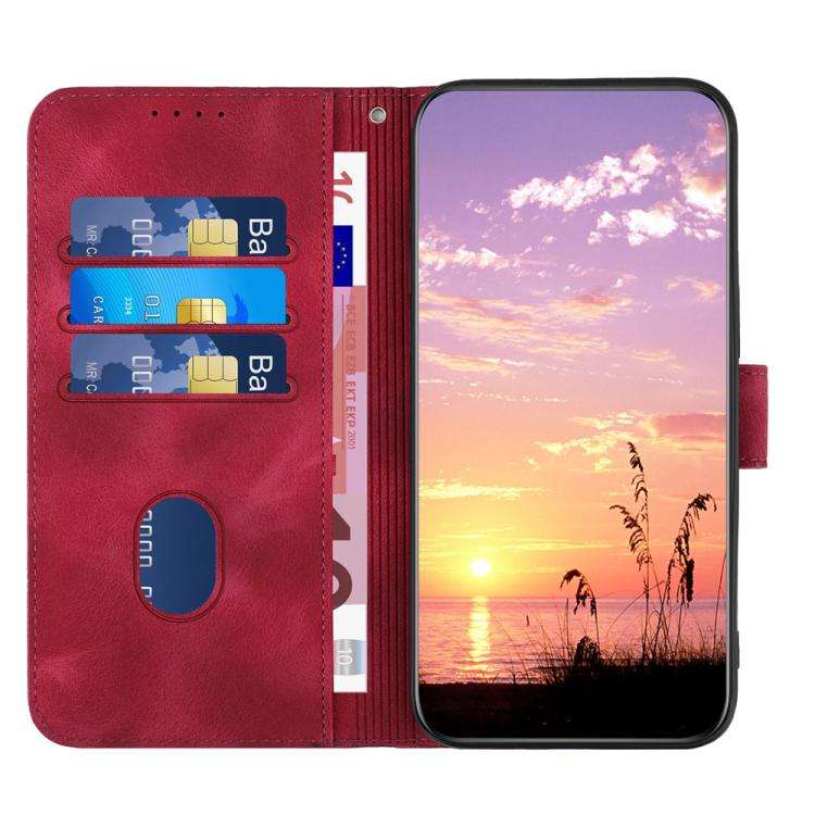 For ZTE Blade A35e 4G YX0060 Elephant Head Embossed Phone Leather Case with Lanyard(Rose Red)