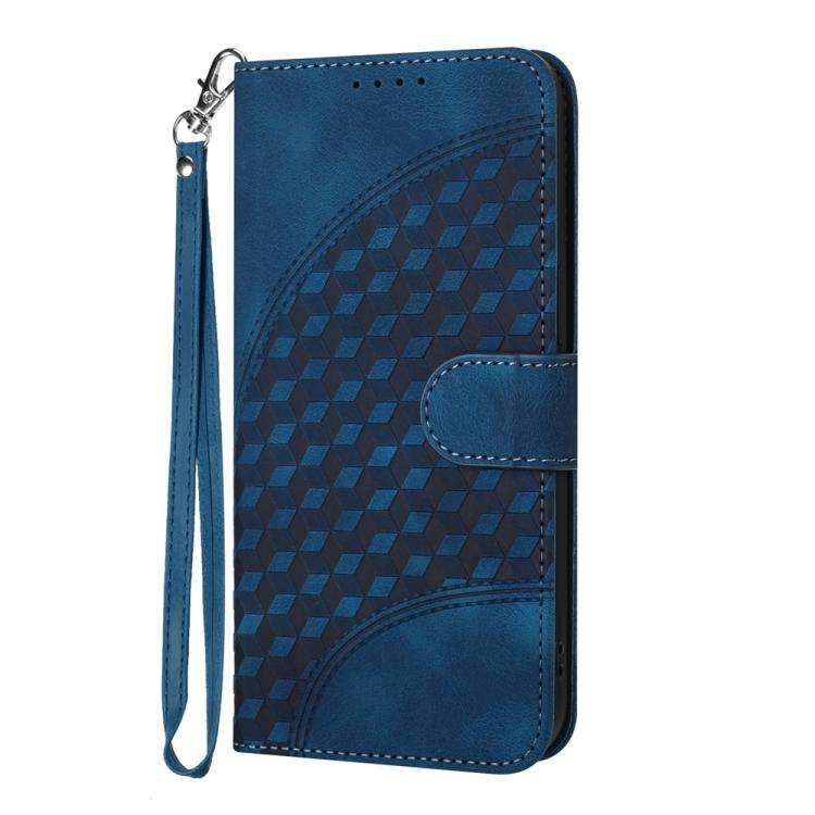 For ZTE Blade A35e 4G YX0060 Elephant Head Embossed Phone Leather Case with Lanyard(Royal Blue)